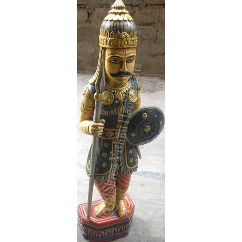 Wooden Decorative Painted Statues Manufacturer Supplier Wholesale Exporter Importer Buyer Trader Retailer in Jaipur Rajasthan India